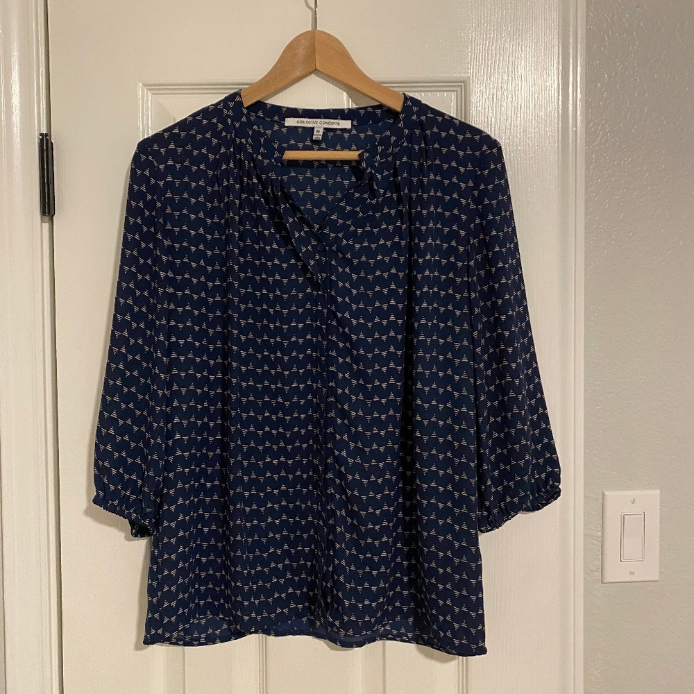 Collective Concepts 3/4 Sleeve Blouse